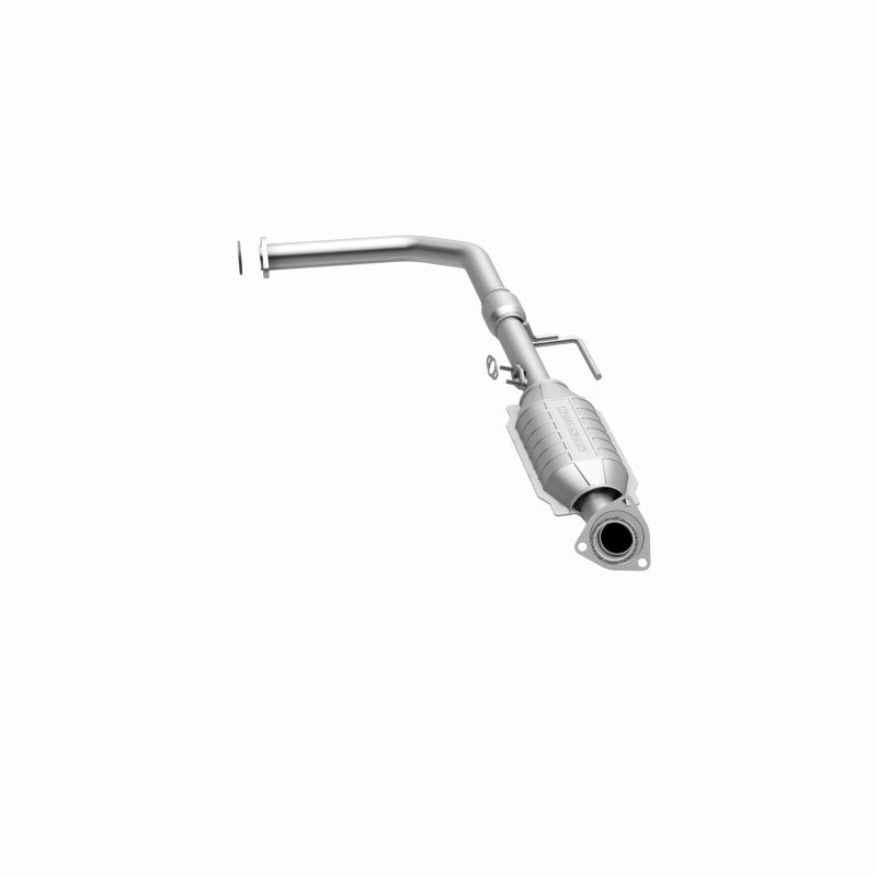 MagnaFlow 447173 carb direct-fit catalytic converter, opposite side view of the turntable spin