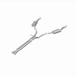 MagnaFlow 15892 street series cat-back exhaust, rear view of the turntable spin