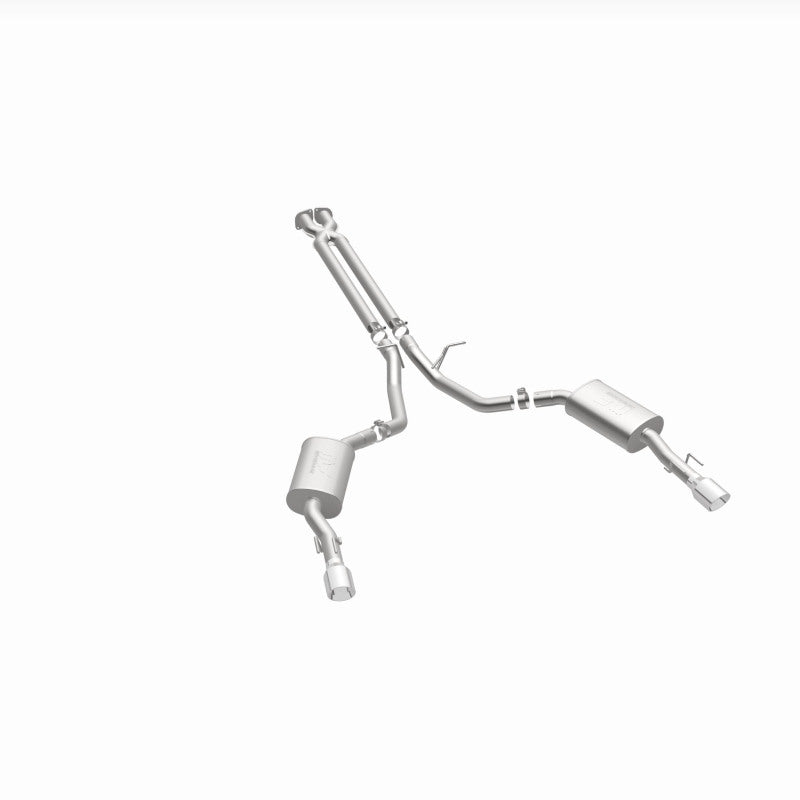 MagnaFlow 15892 street series cat-back exhaust, opposite side view of the turntable spin