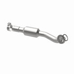 MagnaFlow 52544 oem grade direct-fit catalytic converter, opposite rear three-quarter view of the turntable spin