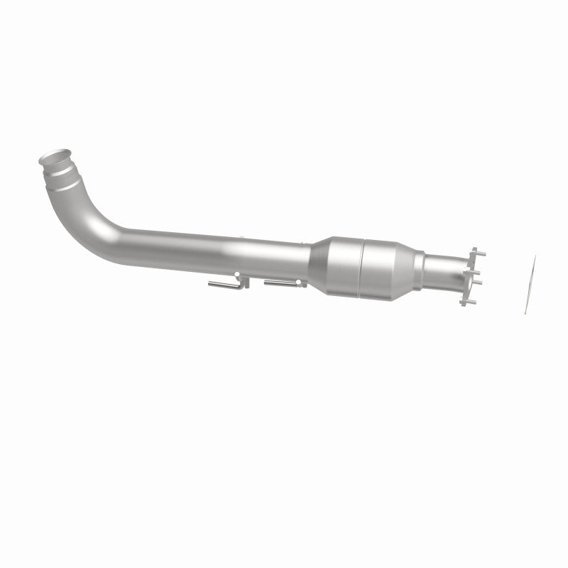 MagnaFlow 60504 oem grade direct-fit catalytic converter, side view of the turntable spin