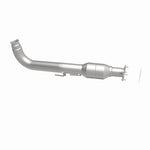 MagnaFlow 60504 oem grade direct-fit catalytic converter, side view of the turntable spin