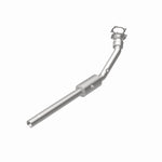 MagnaFlow 4561382 carb direct-fit catalytic converter, rear view of the turntable spin