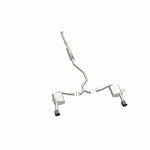 MagnaFlow 19612 neo series cat-back exhaust, opposite side view of the turntable spin