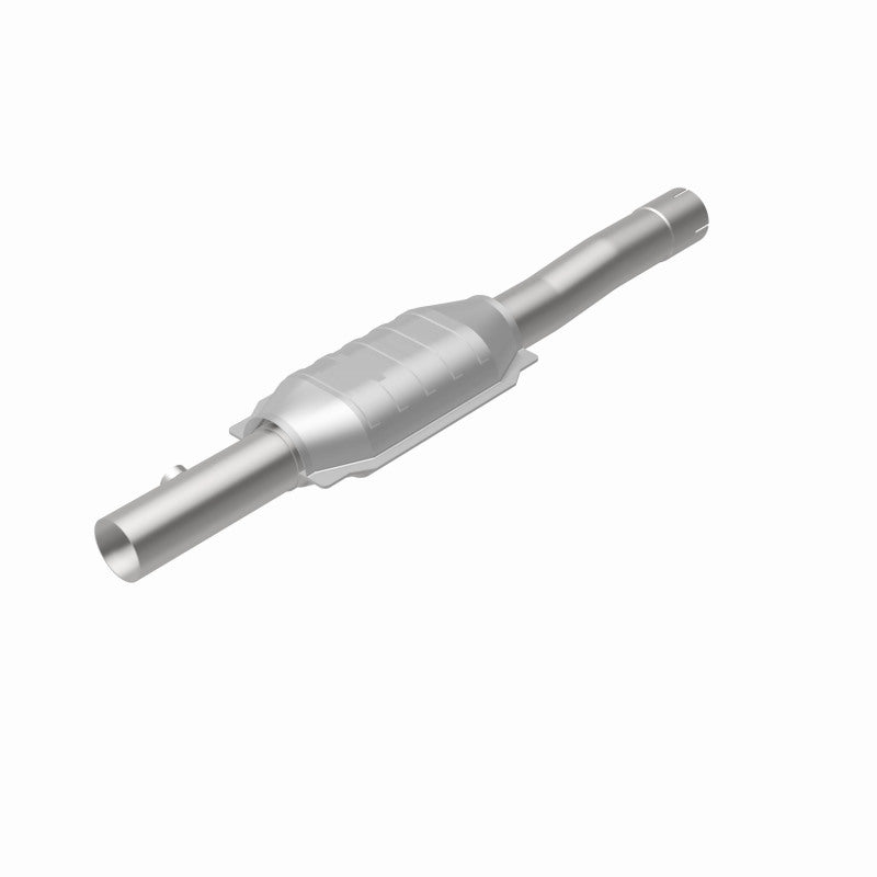 MagnaFlow 459003 carb direct-fit catalytic converter, rear view of the turntable spin