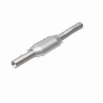 MagnaFlow 459003 carb direct-fit catalytic converter, rear view of the turntable spin