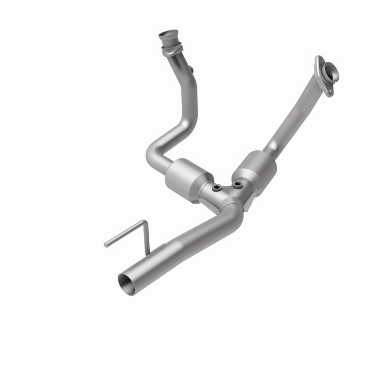 MagnaFlow 49494 oem grade direct-fit catalytic converter, rear view of the turntable spin
