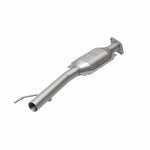 MagnaFlow 24467 hm grade direct-fit catalytic converter, rear view of the turntable spin