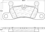 StopTech 11-17 Volkswagen Touareg Street Performance Rear Brake Pads