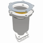 MagnaFlow 50812 hm grade direct-fit catalytic converter, opposite side view of the turntable spin