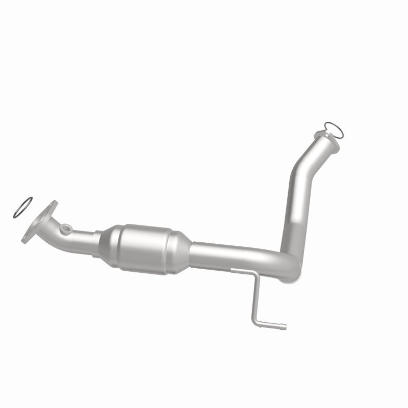 MagnaFlow 5491210 carb direct-fit catalytic converter, side view of the turntable spin