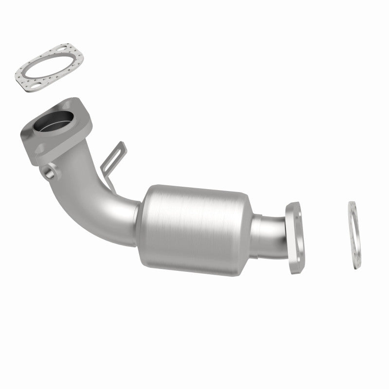 MagnaFlow 49457 oem grade direct-fit catalytic converter, side view of the turntable spin