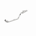 MagnaFlow 24535 hm grade direct-fit catalytic converter, front three-quarter view of the turntable spin
