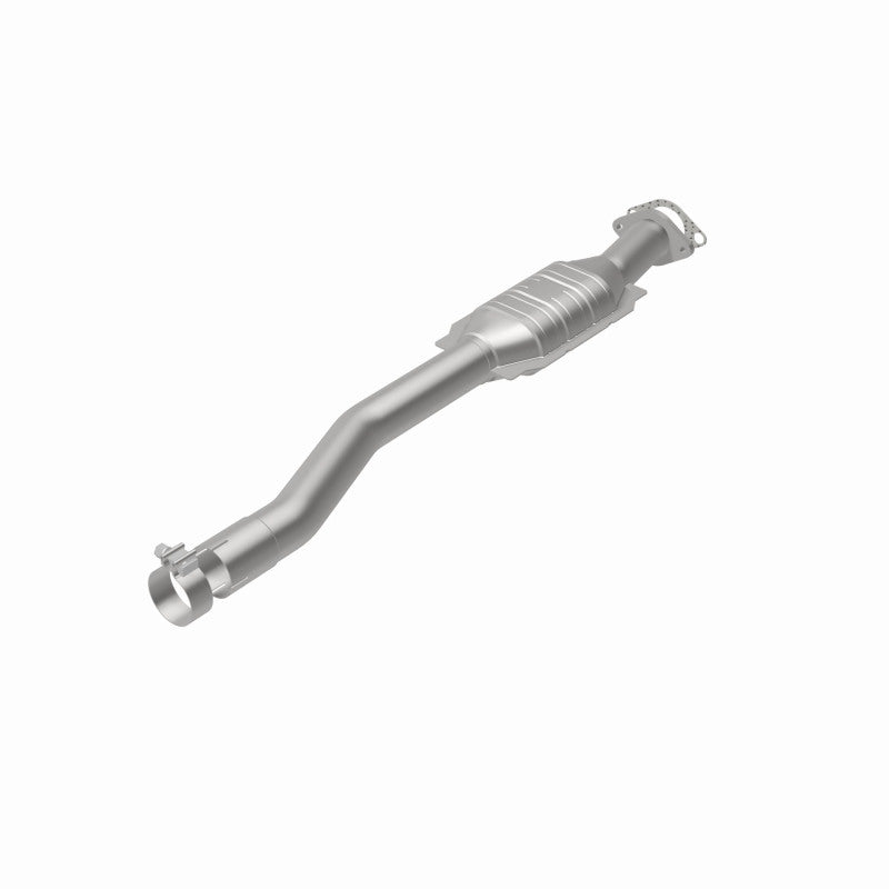MagnaFlow 52103 oem grade direct-fit catalytic converter, rear view of the turntable spin