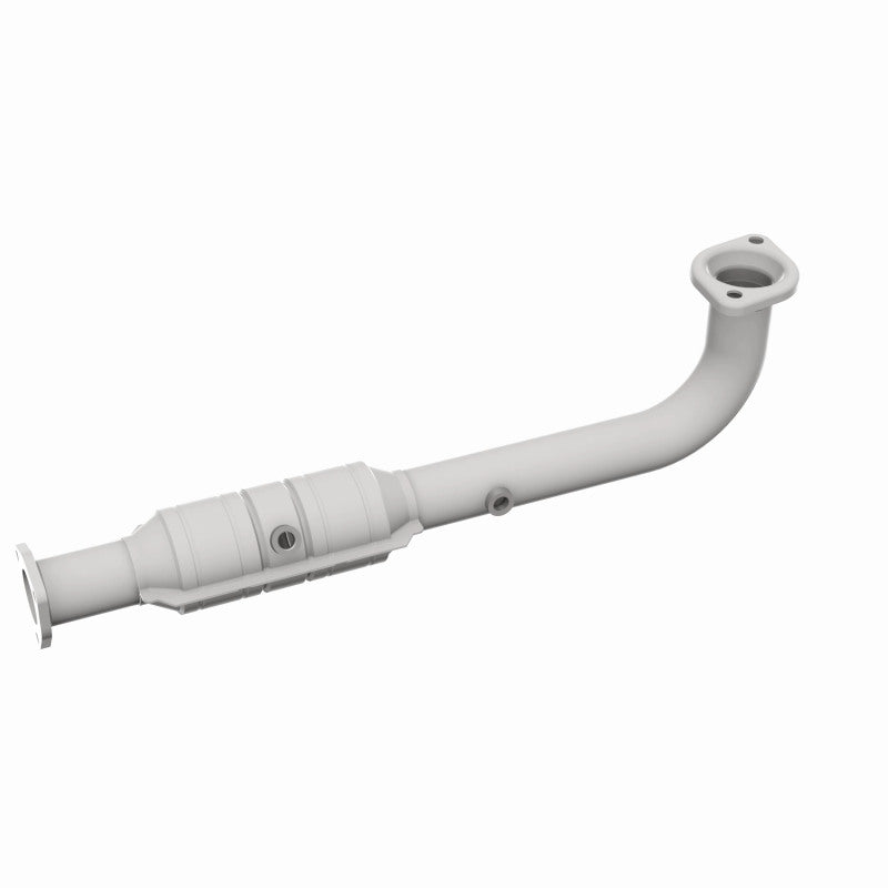 MagnaFlow 51668 oem grade direct-fit catalytic converter, rear three-quarter view of the turntable spin