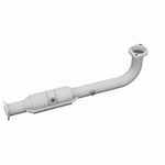MagnaFlow 51668 oem grade direct-fit catalytic converter, rear three-quarter view of the turntable spin