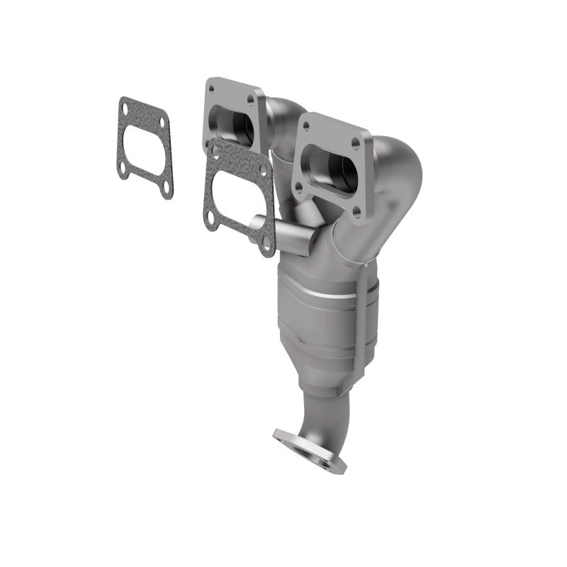 MagnaFlow 452023 carb manifold converter, opposite side view of the turntable spin