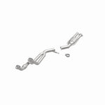 MagnaFlow 23817 epa direct-fit catalytic converter, opposite front three-quarter view of the turntable spin