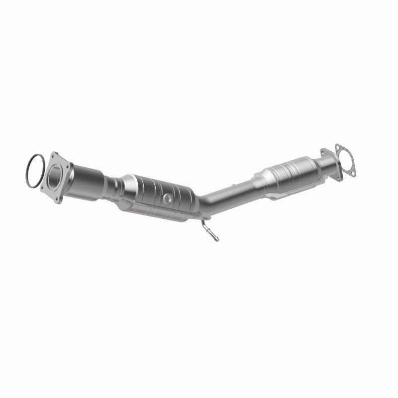 MagnaFlow 24144 hm grade direct-fit catalytic converter, front three-quarter view of the turntable spin