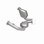 MagnaFlow 93110 hm grade direct-fit catalytic converter, side view of the turntable spin