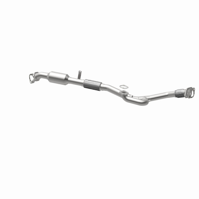 MagnaFlow 52896 oem grade direct-fit catalytic converter, opposite rear three-quarter view of the turntable spin