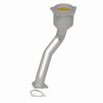 MagnaFlow 21-594 oem grade direct-fit catalytic converter, rear three-quarter view of the turntable spin