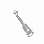 MagnaFlow 5592669 carb direct-fit catalytic converter, rear three-quarter view of the turntable spin