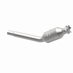 MagnaFlow 52069 oem grade direct-fit catalytic converter, opposite rear three-quarter view of the turntable spin