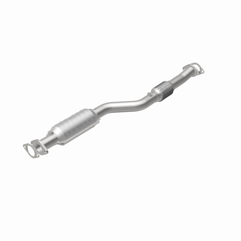 MagnaFlow 49418 oem grade direct-fit catalytic converter, rear view of the turntable spin