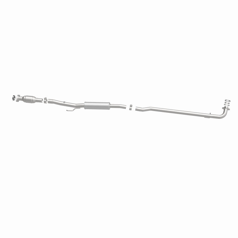 MagnaFlow 93220 hm grade direct-fit catalytic converter, side view of the turntable spin