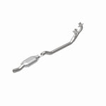 MagnaFlow 93302 epa direct-fit catalytic converter, rear view of the turntable spin