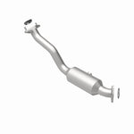 MagnaFlow 5461767 carb direct-fit catalytic converter, rear view of the turntable spin