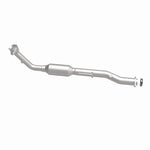 MagnaFlow 3391389 carb direct-fit catalytic converter, side view of the turntable spin