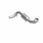 MagnaFlow 52507 oem grade direct-fit catalytic converter, front three-quarter view of the turntable spin