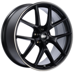 BBS CI-R 19x9 5x112 ET42 Satin Black Polished Rim Protector Wheel -82mm PFS/Clip Required
