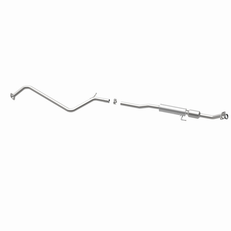 MagnaFlow 52462 oem grade direct-fit catalytic converter, opposite rear three-quarter view of the turntable spin
