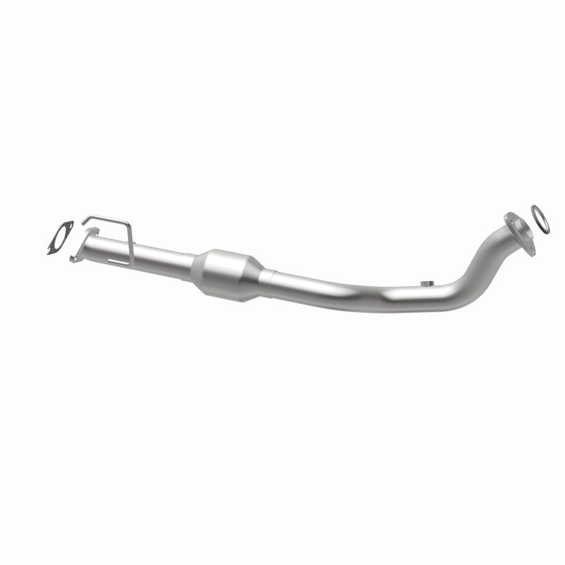 MagnaFlow 49431 oem grade direct-fit catalytic converter, opposite rear three-quarter view of the turntable spin