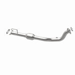 MagnaFlow 49431 oem grade direct-fit catalytic converter, opposite rear three-quarter view of the turntable spin