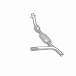 MagnaFlow 93151 hm grade direct-fit catalytic converter, rear three-quarter view of the turntable spin