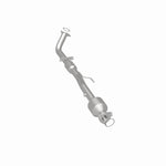 MagnaFlow 52023 oem grade direct-fit catalytic converter, rear three-quarter view of the turntable spin