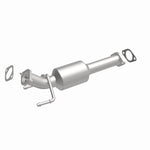 MagnaFlow 5571421 carb direct-fit catalytic converter, front three-quarter view of the turntable spin