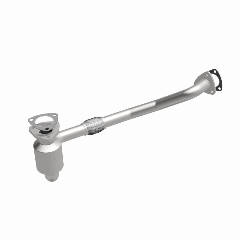 MagnaFlow 49309 oem grade direct-fit catalytic converter, front three-quarter view of the turntable spin