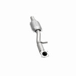 MagnaFlow 49528 oem grade direct-fit catalytic converter, opposite side view of the turntable spin