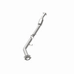 MagnaFlow 4561030 carb direct-fit catalytic converter, opposite rear three-quarter view of the turntable spin
