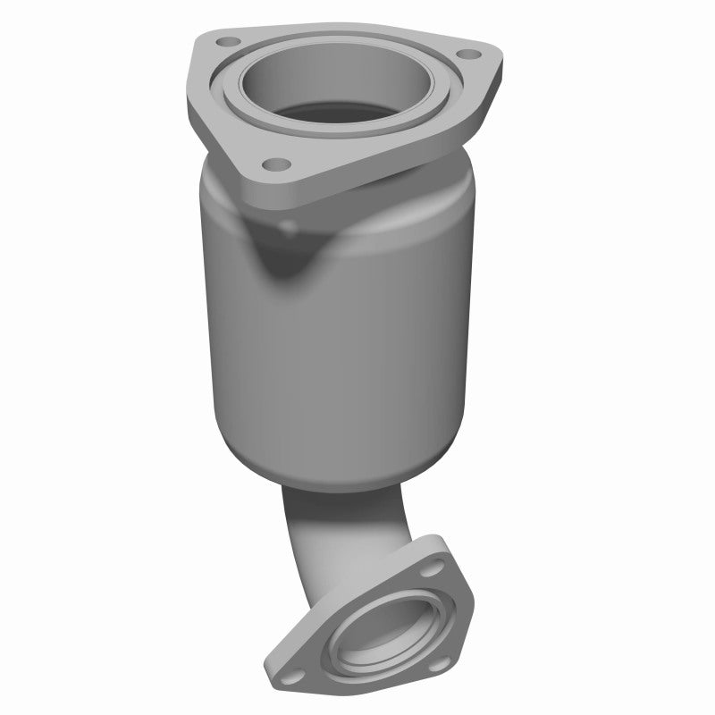 MagnaFlow 50818 hm grade direct-fit catalytic converter, rear three-quarter view of the turntable spin