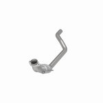MagnaFlow 49921 oem grade direct-fit catalytic converter, opposite front three-quarter view of the turntable spin