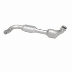 MagnaFlow 51433 oem grade direct-fit catalytic converter, opposite rear three-quarter view of the turntable spin