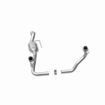 MagnaFlow 24437 hm grade direct-fit catalytic converter, opposite side view of the turntable spin