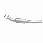 MagnaFlow 5571479 carb direct-fit catalytic converter, opposite side view of the turntable spin