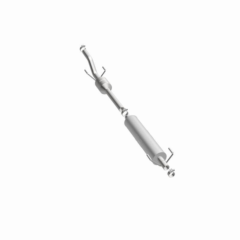 MagnaFlow 52290 oem grade direct-fit catalytic converter, rear three-quarter view of the turntable spin